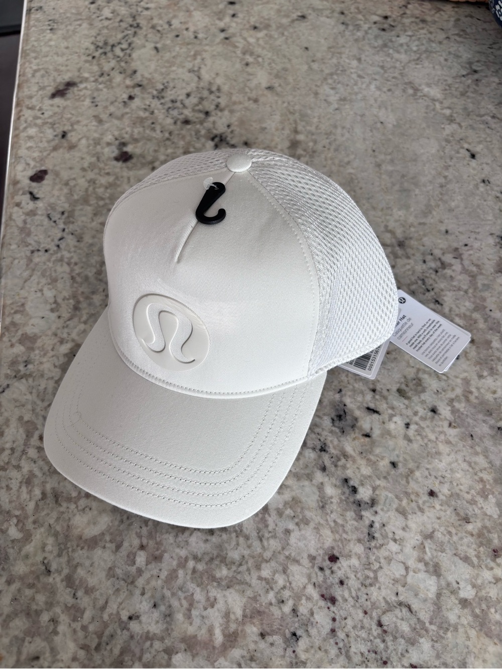 NEW Lululemon Bone White Mesh Trucker Hat